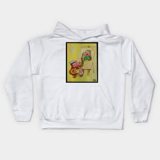 Leonardo da Apo and Mona Lisa Kids Hoodie